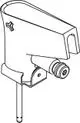 Sicherheitsdrucksonde von IMI Hydronic Engineering mit Anschluss für Messschläuche, gekennzeichnet durch eine Aussparung und eine Gewindeverbindung.